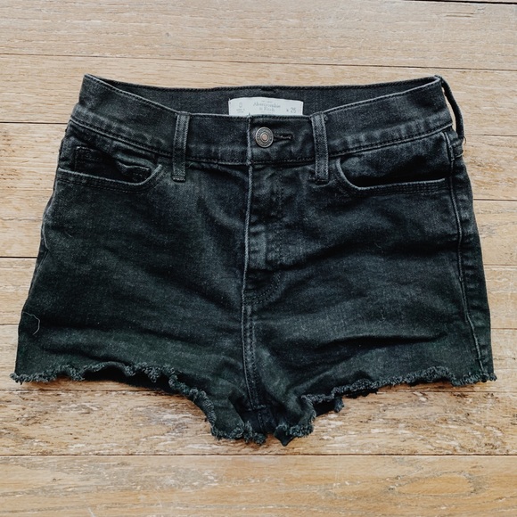 Abercrombie & Fitch Pants - Abercrombie Black Denim Shorts